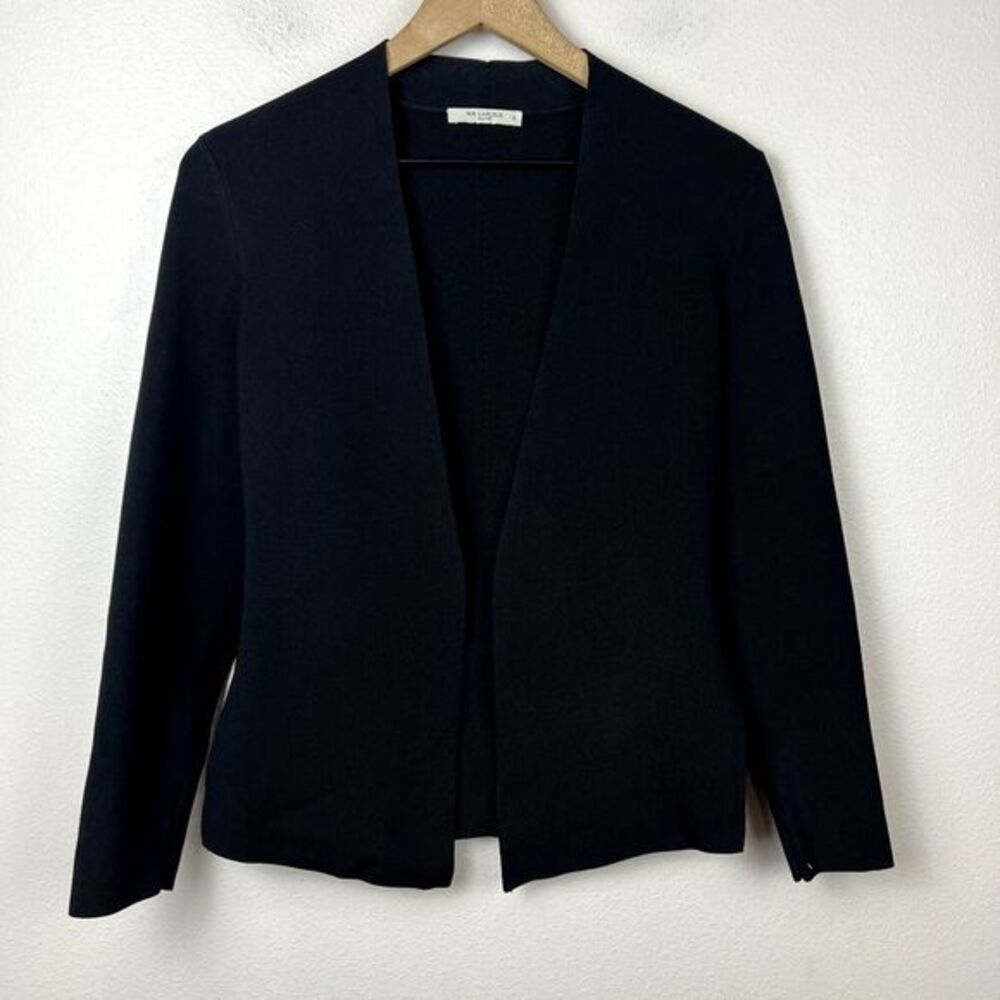 MM LaFleur The Woolf‎ Jardigan Cardigan Size S Black Open Front Structured